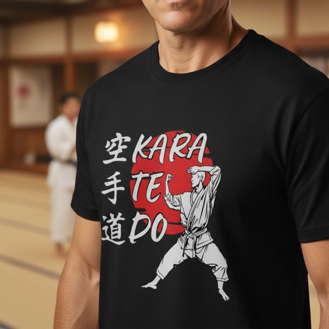 Karate Do - Japanska Kanji Karateka T-Shirt (Skapare uppladdad)