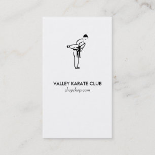 Karate Dojo Affärskort Visitkort