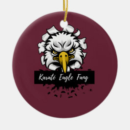 Karaté Eagle Fang T-Shirt Julgransprydnad Keramik