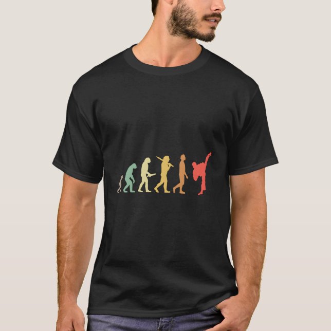 Karate Evolution for Karateka T Shirt (Framsida)