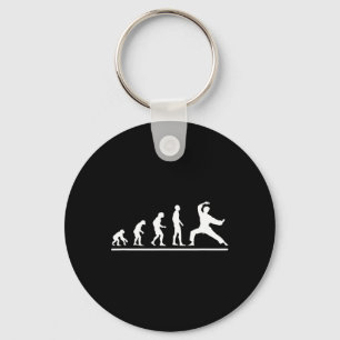 Karate Evolution Karate Chop Män Rollig Karateka Nyckelring