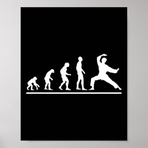Karate Evolution Karate Chop Män Rollig Karateka Poster
