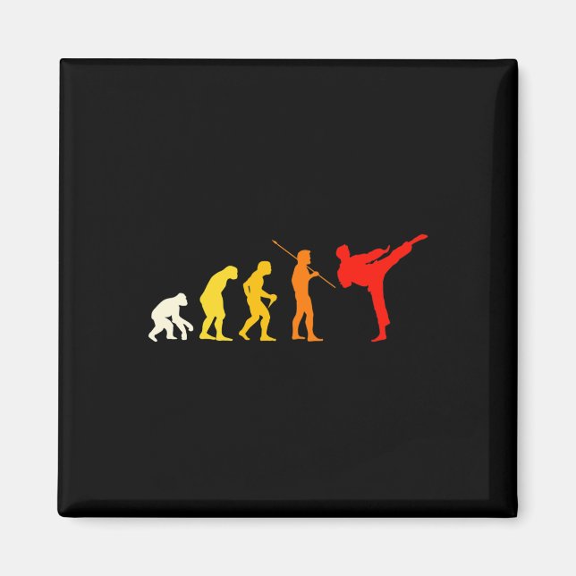 Karate Evolution Kung Fu Shotokan Gift Martial Art Magnet (Framsidan)