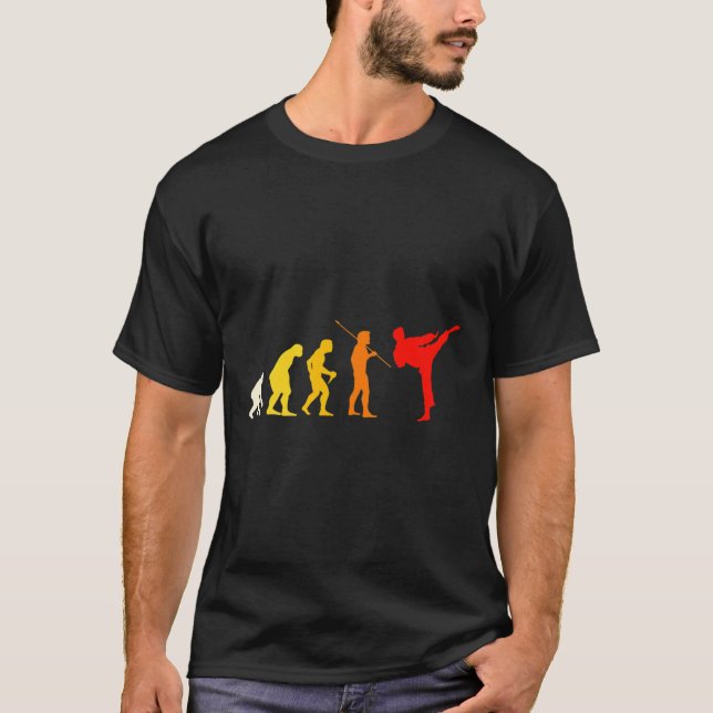 Karate Evolution Kung Fu Shotokan Present Kampkons T Shirt (Framsida)