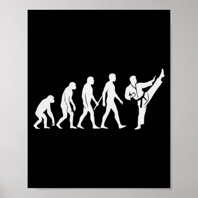 Karate Evolution MMA Kickboxning Muay Thai Kampspo Poster (Framsidan)