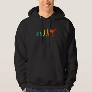 Karate Evolution Retro Martial Arts Jiu Jitsu Blac Hoodie
