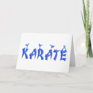 Karate Female Silhouettes Kort