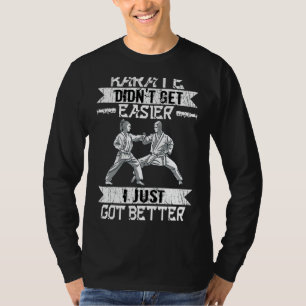 Karate fick inte lätt självförsvar Black Bälte M T Shirt
