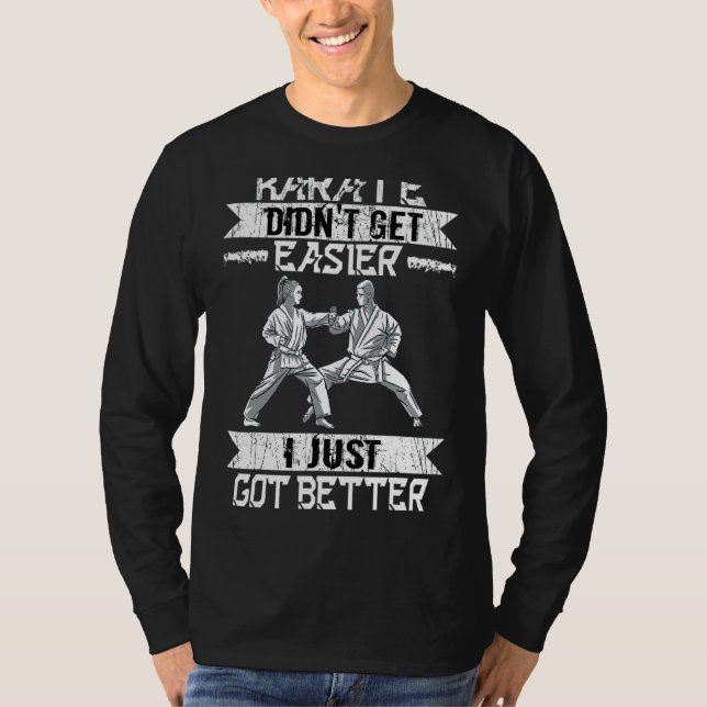 Karate fick inte lätt självförsvar Black Bälte M T Shirt (Framsida)
