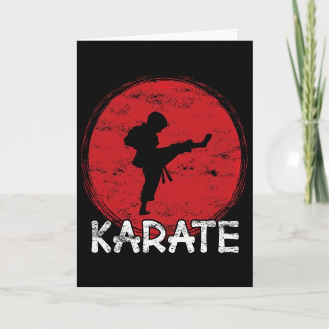 Karate Fight Boy - Japan - Barn Gör Karate Spark Kort (Framsida)