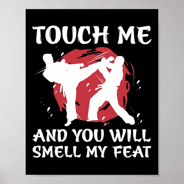 Karate Fighter Boy Youth Men Japanese Martial Arts Poster (Framsidan)