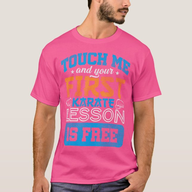 Karate Fighter Fighting - Bekämpning av sportsmart T Shirt (Framsida)