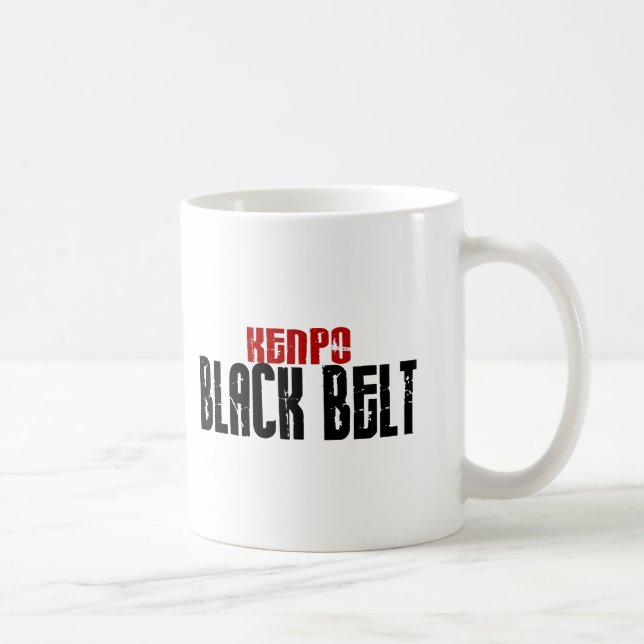 Karate för Kenpo svartbälte Kaffemugg (Höger)