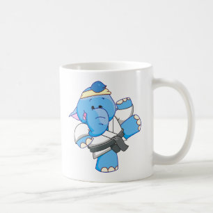 Karate för Lil blåttelefant Kaffemugg
