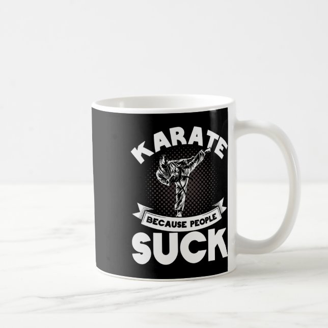 Karate för People Suck Karate Trainer Karate Kaffemugg (Höger)