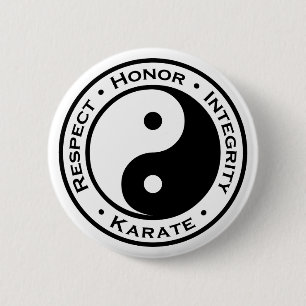 Karate för respekthederfullständighet knapp