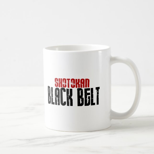 Karate för Shotokan svartbälte Kaffemugg (Höger)