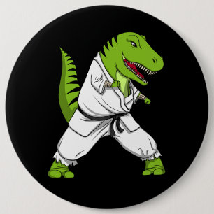 Karate för T-Rex DinosaurNinja kampsportar Knapp