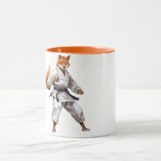 Karate Fox mug Mugg