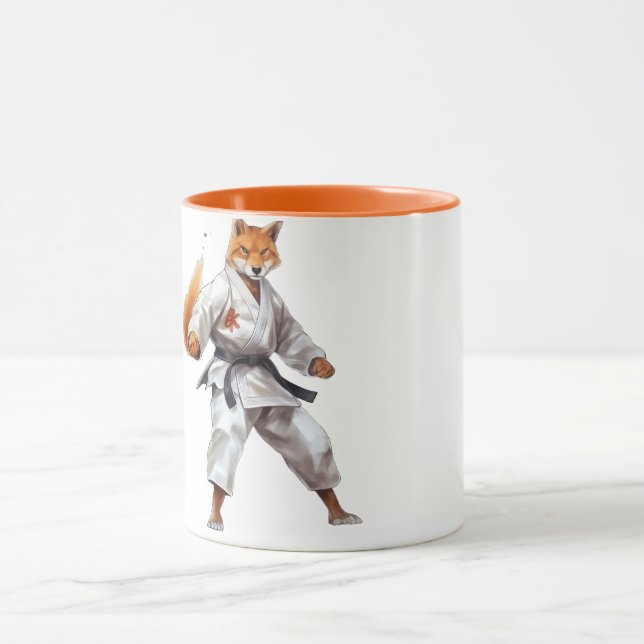 Karate Fox mug Mugg (Center)