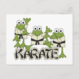 Karate Frogs Tshirts och Gifts Vykort
