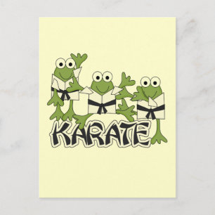Karate Frogs Tshirts och Gifts Vykort
