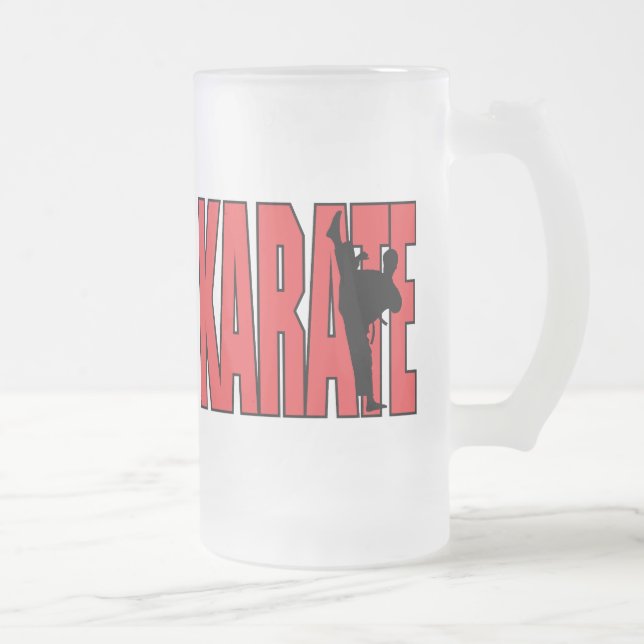 Karate Frostat Ölglas (Höger)