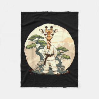 Karate Giraff Motiv Taekwondo Jiu-Jitsu Mma Fleecefilt