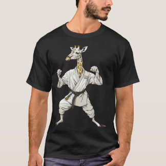 Karate Giraffe Motiv Taekwondo Jiu-Jitsu Mma T Shirt