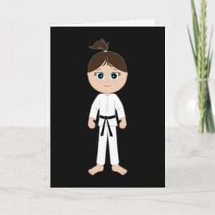 Karate Girl Grattiss Black Bälte Kort