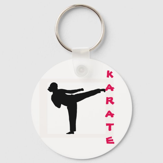 Karate Girl Nyckelring (Framsida)