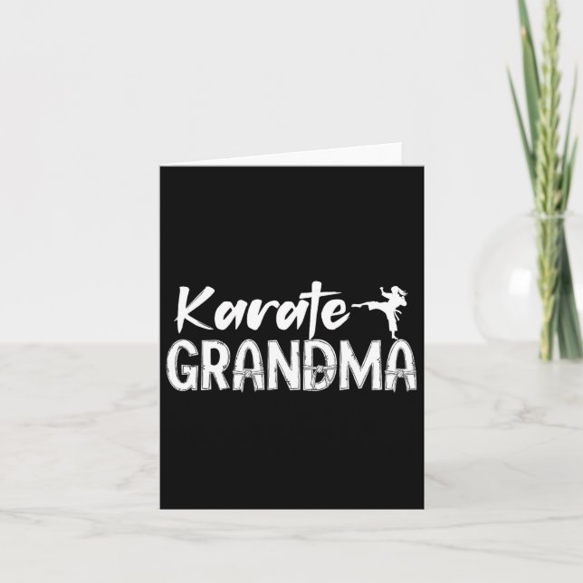 Karate Grandma Appreciation Karate Grandmor Kort (Framsida)
