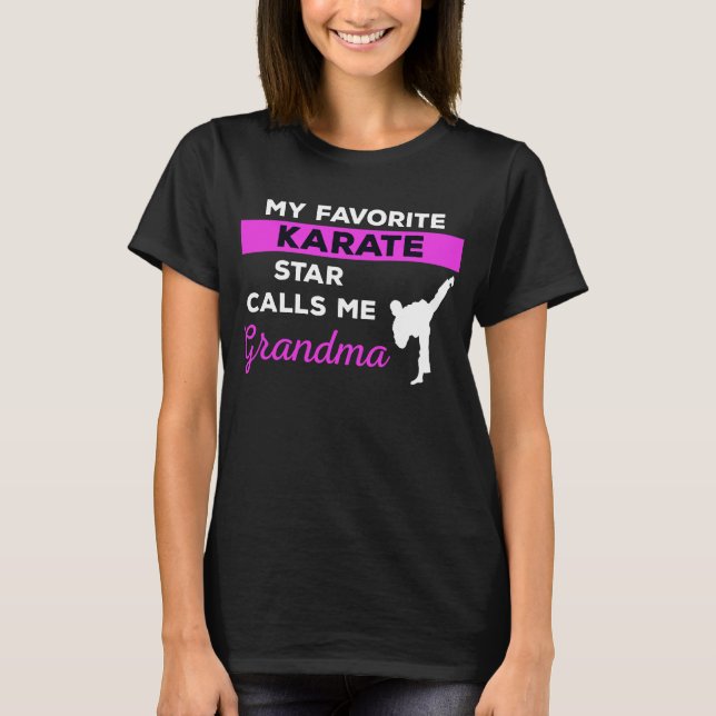 Karate Grandma T Shirt (Framsida)