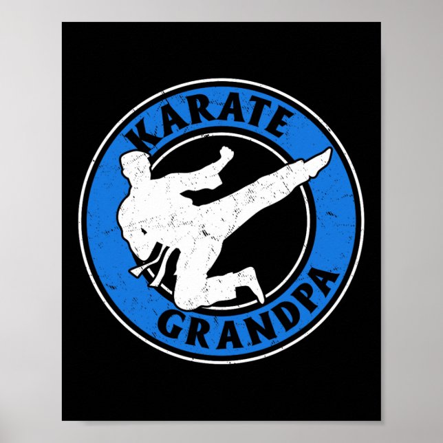 Karate Grandpa Karate Fighting Grandpa Karate Figh Poster (Framsidan)