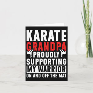 Karate Grandpa som stöder min morfar Kort