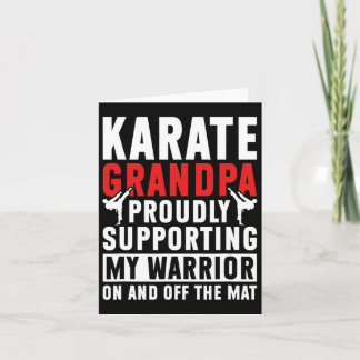 Karate Grandpa som stöder min morfar Kort