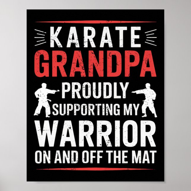Karate Grandpa som stöder min morfar Poster (Framsidan)