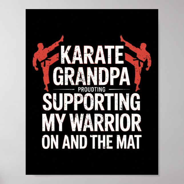 Karate Grandpa som stöder min morfar Poster (Framsidan)