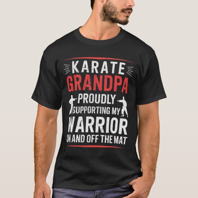 Karate Grandpa som stöder min morfar T Shirt (Framsida)
