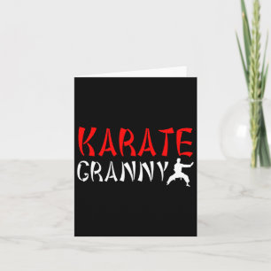 Karate Granny Proud Karate Granny Grandma 1 Kort
