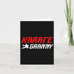 Karate Granny Proud Karate Granny Grandma Kort