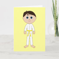 Karate Grattis Gult Bälte