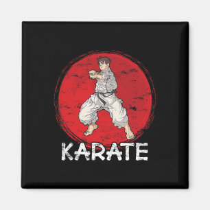 Karate Grunge design a man in Anime Stil do Pun Magnet