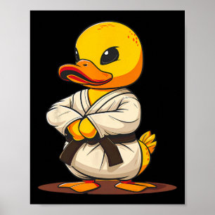 Karate gummiand motiv Taekwondo Jiu-jitsu Mma K Poster