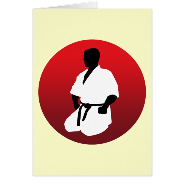 KARATE HÄLSNINGSKORT (Framsidan)