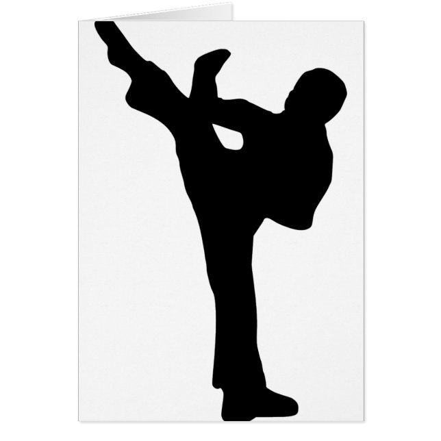Karate Hälsningskort (Framsidan)