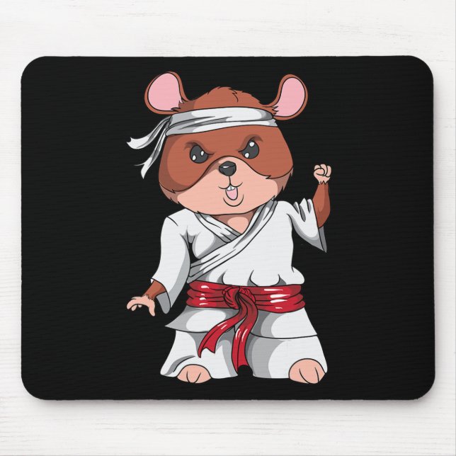 Karate Hamster Kickboxning Kampsport Jiu Jitsu Fa Musmatta (Framsidan)