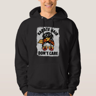 Karate Hår Spelar Ingen Roll Kvinnor Sport Kamp Fl Hoodie