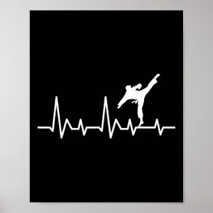 Karate Heartslag - Martial Arts Coach Karateka Tae Poster
