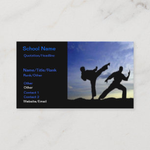 Karate Himlar Visitkort